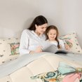 thumbnail image 5 of Catabedysis Bowknot Letter Print 7 Pieces Full Size Bedding Sets,Colorful Flowers Monogrammed B Full Size Bed in a Bag,Light Gray Reversible For Girls, 5 of 7