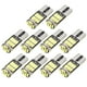 thumbnail image 1 of Juego de 10 Bombillas LED Unique Bargains T10 194 168 W5W 6500K, 1 of 1