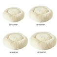 thumbnail image 3 of Home Soft Things Shaggy Pet Bed-Ivory - 45" x 45" x 6", 3 of 7