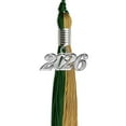 thumbnail image 6 of Endea Graduation Hunter Green/Antique Gold Graduation Tassel with Silver Date Drop, 6 of 11