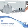 thumbnail image 2 of Collapsible Colander Kitchen Extendable Strainer Food Fruits Vegetables Noodle Pasta Drain Basket Space-Saver Portable Drainer Over Sink (Grey), 2 of 7