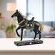 thumbnail image 3 of Estatua de caballo, adorno de caballo, estatua de animal, coleccionable, decorativa, artesanía creativa Negro, 3 of 7