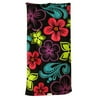 Your Zone Cotton 72" x 36" Big Flower Beach Towel, 1 Each