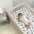 thumbnail image 2 of Lambs & Ivy Magical Mickey Mouse Cotton Fitted Crib Sheet - White, Disney, 2 of 5