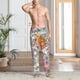 thumbnail image 2 of Balery Skull and Flowers Pantalones de pijama para hombre, pijama ultraligero, pantalón de descanso-XX-Large, 2 of 6