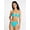 Peacock Plume, variant on Starfish Brooch Bandeau Bikini Top, Women's XXS-XXL