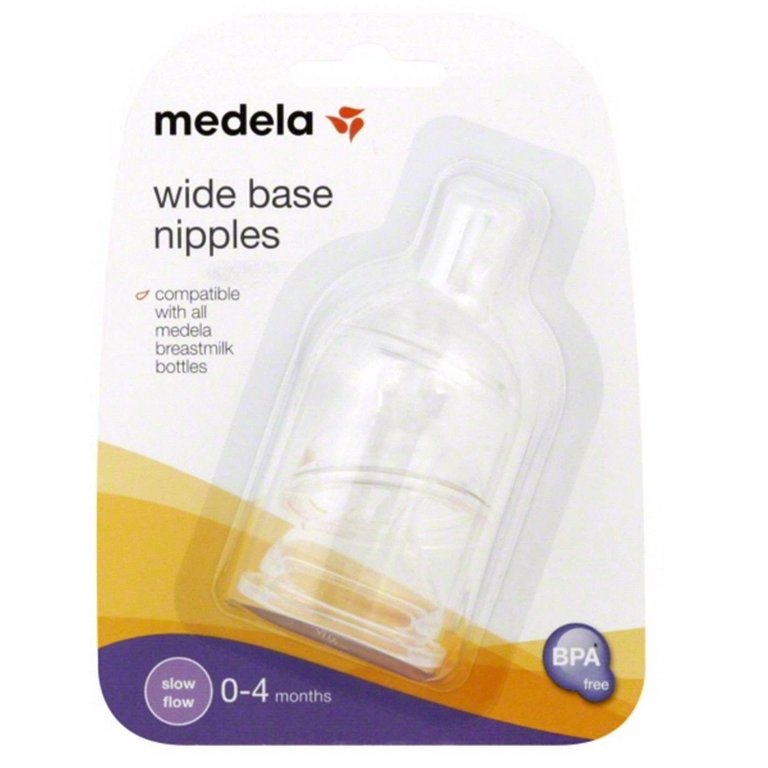 Medela Breastmilk bottle spare parts with 0-4 months nipples 