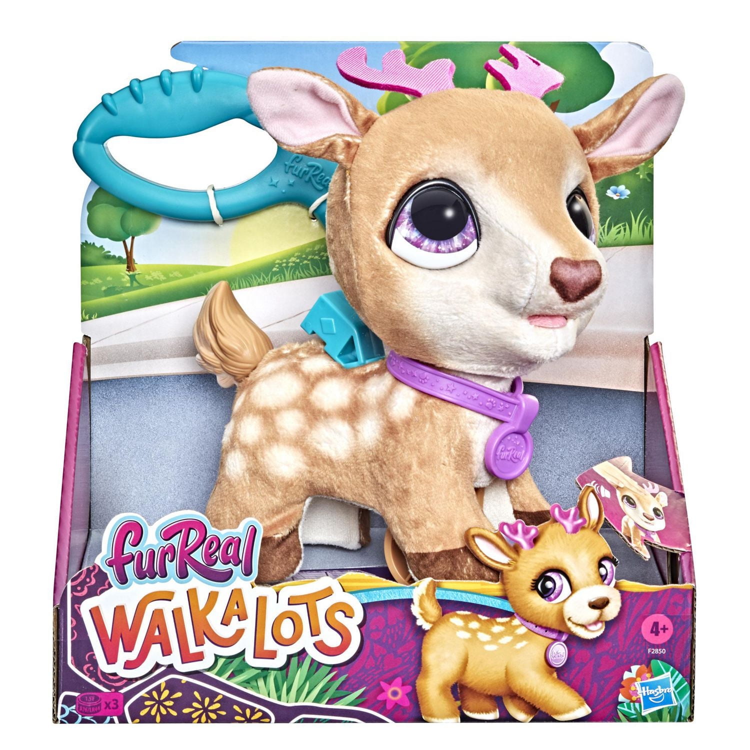 furReal Walkalots Big Wags Deer Plush Interactive Toy, Electronic Pet Toy, Ages 4+