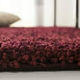 thumbnail image 6 of SAFAVIEH California Plush Solid Shag Area Rug, Maroon, 4' x 4' Round, 6 of 11