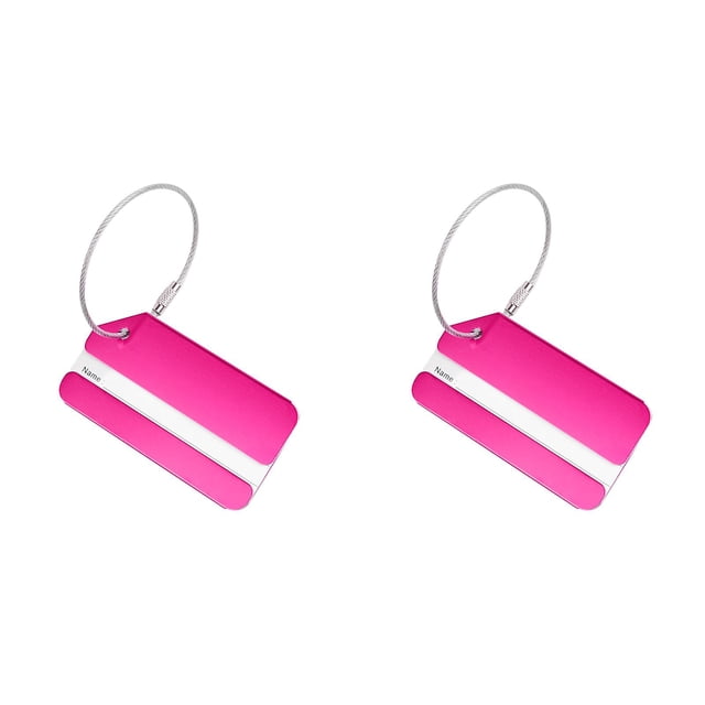Travel Luggage Address Suitcase Aluminum Travel Quick Find for Suitcase Bag*2 Pack
