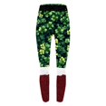 thumbnail image 7 of Women's St. Patrick's Day Leggings Shamrock Stretchy Tights Yoga Pants High Waist Workout Yoga Jogging Sports Soft Stretch Pants(Red,XL), 7 of 7