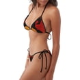thumbnail image 2 of Balery Halloween Pumpkin Pijama Estampado Bikini de Dos Piezas para Mujer - Conjunto de Bikini Ajustable Sexy y Cómodo para Playa, 2 of 6