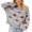 Y-Grey4360, variant on Women Christmas Knitted Sweater Cute Santa Head Pattern Crewneck Pullover Sweater Classic Female Knitwear
