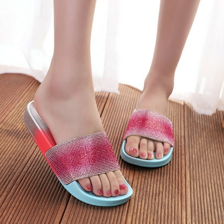 

Summer Slippers For Women Beach Accesseories Flip Flops For Women Sandals Ladies Bright Color Women Sandals Toilet Slipper Bathroom Simple Shoes Swimming Pool Accessories Mens Women Slippers