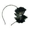 Essentials Black Feather Headband