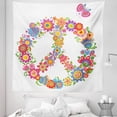 thumbnail image 1 of Colorful Tapestry, Peace Flower Colorful Illustration About Equality Peaceful World Dreamlike, Fabric Wall Hanging Decor for Bedroom Living Room Dorm, 5 Sizes, Multicolor, by Ambesonne, 1 of 1