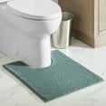 thumbnail image 2 of Better Homes & Gardens Ultra Soft Polyester Contour Bath Rug, 20" x 24", Green River, 2 of 7
