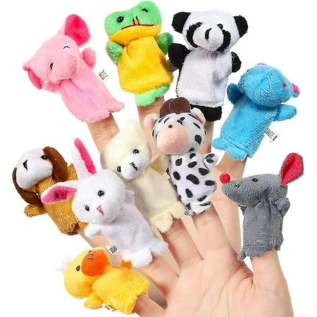 Finger Puppets, 10 Pieces Children's Plush Animal Hand Puppets ...