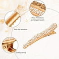 thumbnail image 3 of 16pcs Pearl Rhinestone Hair Clips, 4 Colors Durable Alligator Hairpins for Women, Hair Styling Accessories, 3 of 7