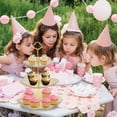 thumbnail image 6 of Unique Bargains 3 Tier Dessert Cupcake Stand Holder with Tiered Tray Brown, 6 of 6