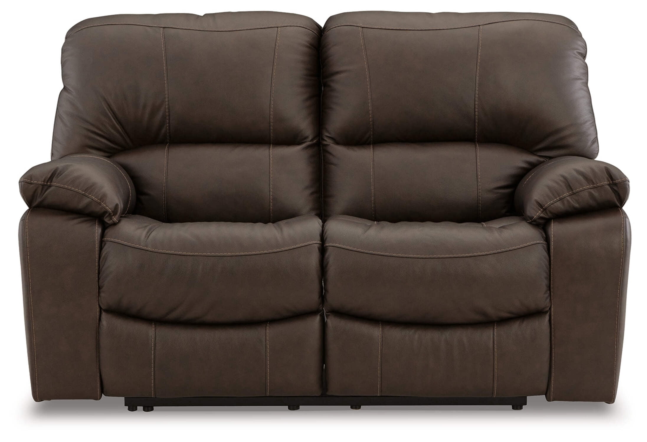 Signature Design by Ashley Leesworth Brown Power Reclining Loveseat