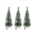 thumbnail image 3 of 3 Pcs Mini Christmas Tree Mini Snow Frost Trees Small Christmas Tree Little Christmas Tree Tiny Christmas Tree Mini Holiday Tree Mini Xmas Tree Desk Party Decor Resin Dark Green, 3 of 8