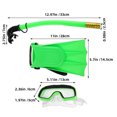 thumbnail image 2 of GOOHOCHY 1 Set Snorkel Flippers Set Including And Splash Guard Pc Material Back to School, 2 of 8