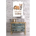 thumbnail image 3 of Corgi, Life is Better, White Background (24x36 Giclee Gallery Art Print, Vivid Textured Wall Decor), 3 of 3