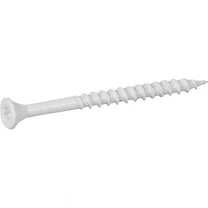Deck Plus Exterior White Screws, Wood Screws, Steel, Self-Drilling, (#8 x 1-5/8"), 1 lb