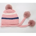 thumbnail image 2 of Winter Hat Women Soft Fuzzy Fluffy Knit Pompom Beanie Hats Girls Faux Fur Crochet Skull Cap Outdoor Ear Cover, 2 of 7