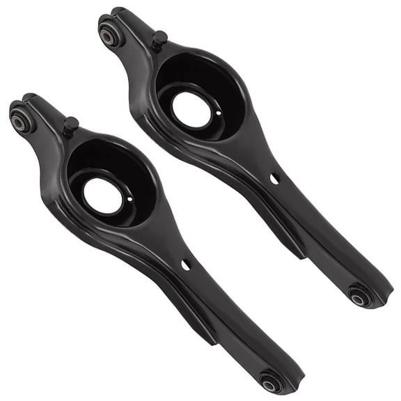 Detroit Axle - 2pc Rear Lower Control Arms for Ford 2000-2011 Focus 2008-2010 Volvo C30 2004-2011 S40, Lower Rearward Control Arms Assembly Replacement