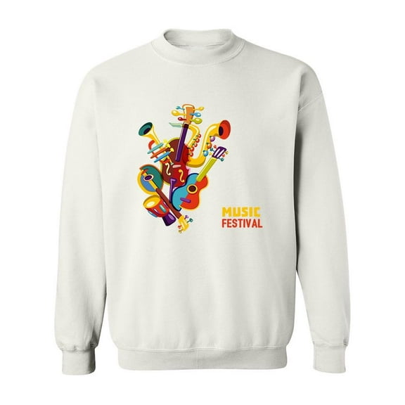 Music Festival Design Sweatshirt Men -Image by Shutterstock, Male Small