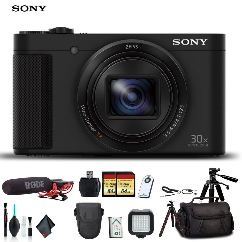 Sony Cybershot DSCHX80 Camera DSCHX80/B With Soft Bag, Tripod, 2x