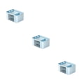 thumbnail image 1 of Bewildely Organizador de caja de almacenamiento de plástico Manténgase organizado Organizador de caja de almacenamiento multifuncional Azul Type1 NO1, 1 of 6