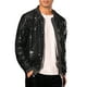 thumbnail image 4 of Chaquetas Varsity de lentejuelas INSPIRE CHIC para hombres, chaqueta bomber de béisbol brillante y chispeante, con cremallera, color negro, 4 of 5