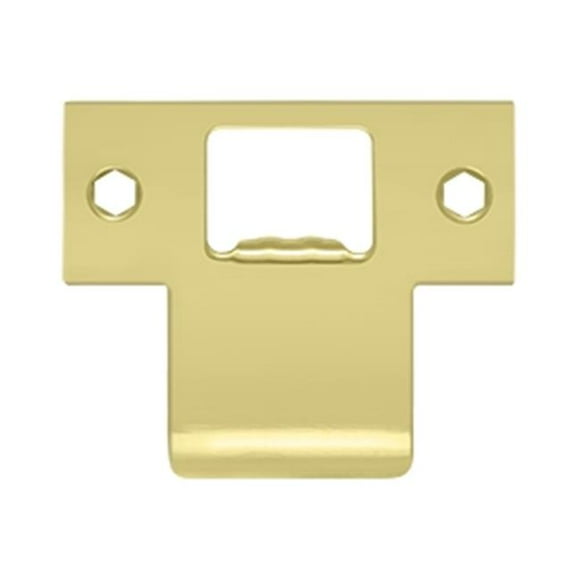 Deltana TSPE225U3 2.75 x 2.25 in. Extended T-Strike- Bright Brass - Solid Brass