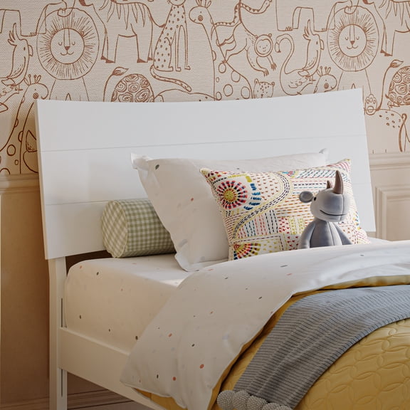 Phoenix Twin Solid Wood Headboard in White
