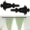 thumbnail image 2 of Wweixi 2 Pieces Curtain Rod Finials 3/4 inch Replacement for Room Living Room Black, 2 of 9
