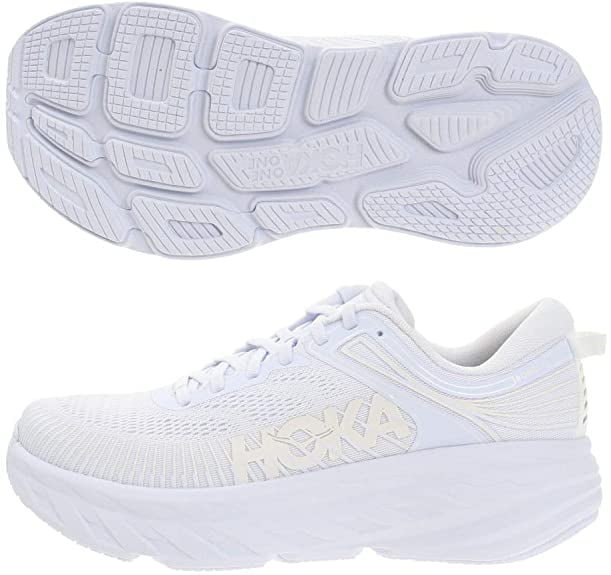 white hoka bondi 7