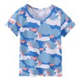 thumbnail image 2 of KYAIGUO Toddler Baby Girls Summer Short Sleeve T-Shirt Kids Casual Pure Cotton Tees Shirt Tops for 2-7T, 2 of 9