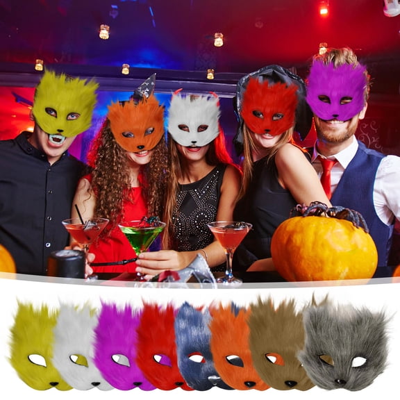 Masquerade Half Face Cat Animal Mask, Unisex Costume Face Cover Prop, Elegant Cosplay Accessory for Party, Carnival, Halloween & Themed Event Dress Up