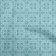 thumbnail image 1 of oneOone Velvet Light Blue Fabric Asian Tile Traditional Sewing Craft Projects Fabric Prints By Yard 58 Inch Wide, 1 of 4
