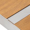 thumbnail image 3 of Caja de cigarrillos de acero inoxidable con soporte para cigarros de grano de madera de 20 piezas para viajes, viajes de negocios, regalos para novios, 3 of 8