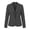 Dark Gray, variant on Women's Business Casual Blazer Jacket, Notched Lapel One Button Long Sleeve Work Office Blazer with Pockets & Ruched Cuffs, S-2XL
