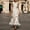 White, variant on Women's Stylish Sleeveless Crew Neck Polka Dot A-Line Slimming Long Dress Perfect for Parties, Dates & Gifts Blue,S