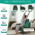 thumbnail image 6 of Modern Accent Chair for Bedroom Upholstered Reading Chair with Side Pockets Comfy Living Room Chairs Living Room Armchair for Office, Apartment (Green Chenille), 6 of 7