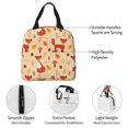 thumbnail image 4 of KLL Cute Foxes Print Insulated Lunch Bag Women, Reusable Cute Tote Lunch Box for Adult & Men, Leakproof Cooler Lunch Bags for Work Office Travel Picnic, 4 of 6