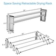 thumbnail image 2 of Costway Wall Mounted Expandable Clothes Drying Towel Rack Laundry Hanger Room, 2 of 10