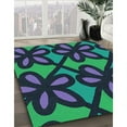 thumbnail image 3 of Ahgly Company Machine Washable Indoor Rectangle Transitional Night Blue Area Rugs, 2' x 5', 3 of 7