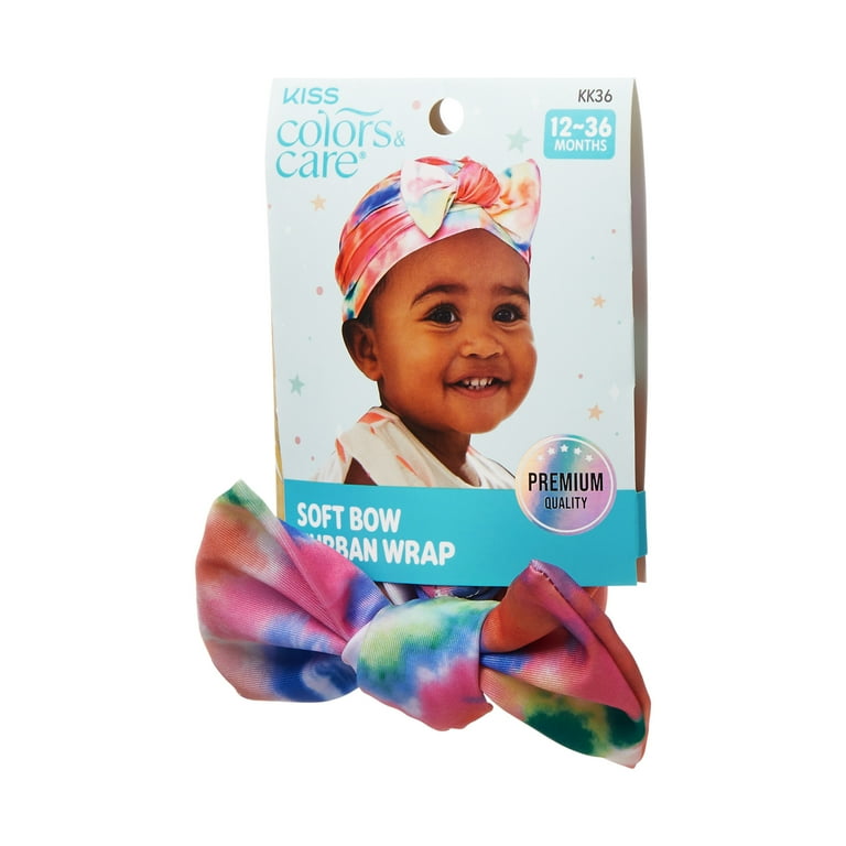 KISS Colors Care Soft Silky Pre-Tied Top Knot Bow Turban Wrap